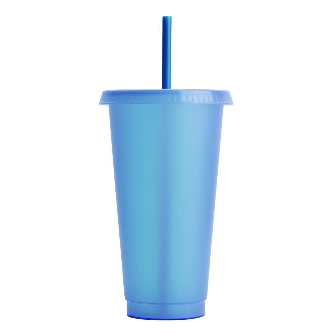 Jass Cup plastic blue front