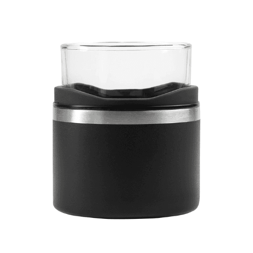 Whiskey Glass Dinam Black Frente