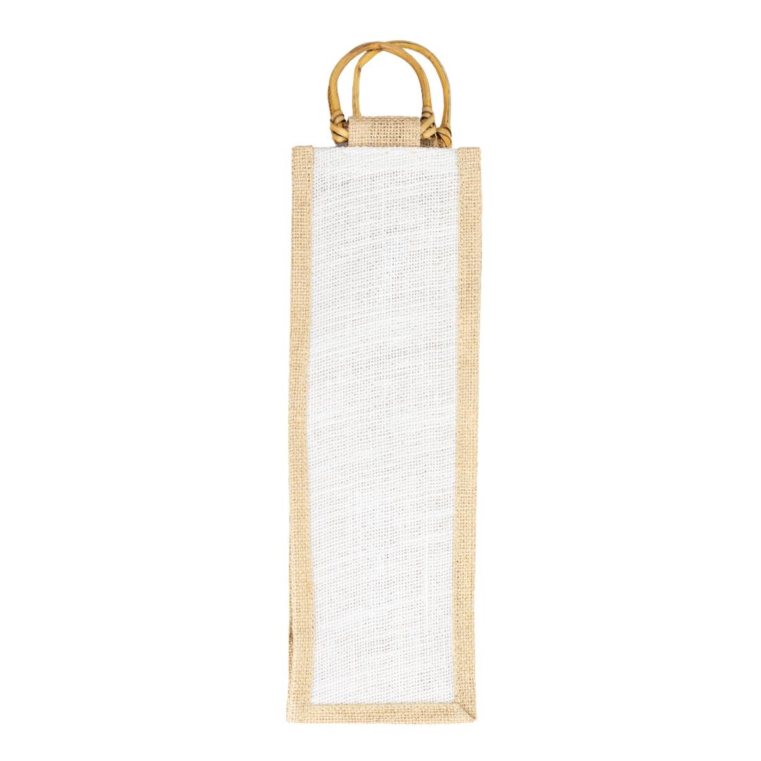 Pale Wine bottle bag Beige miniatura 2