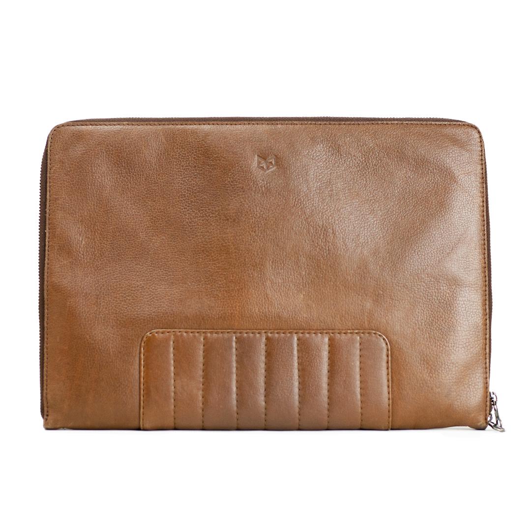 MUZE LAPTOP PORTFOLIO Brown front