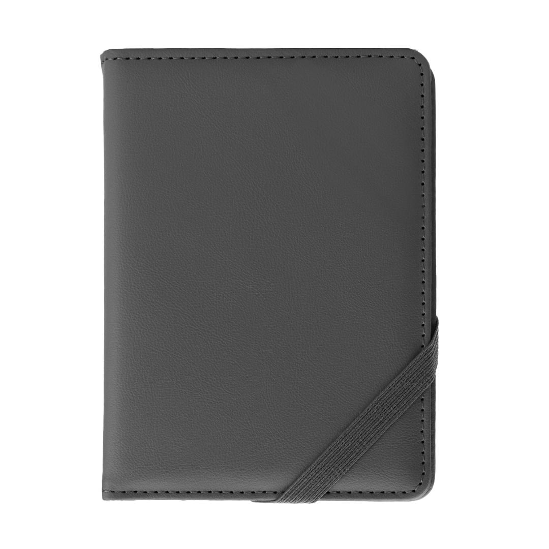 Passport holder Past Grey front