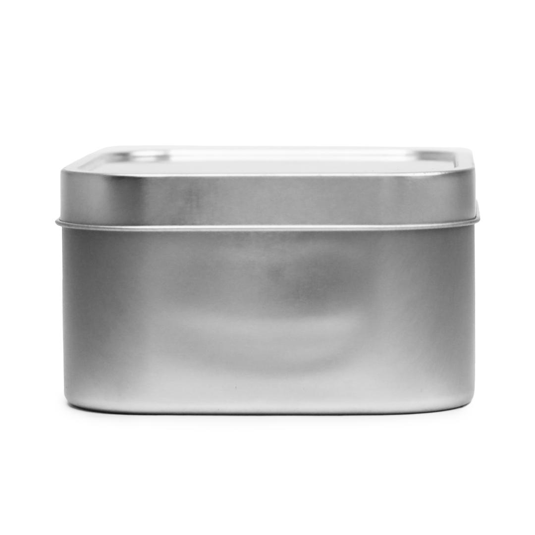 16 oz Metal Box Silver miniatura 2