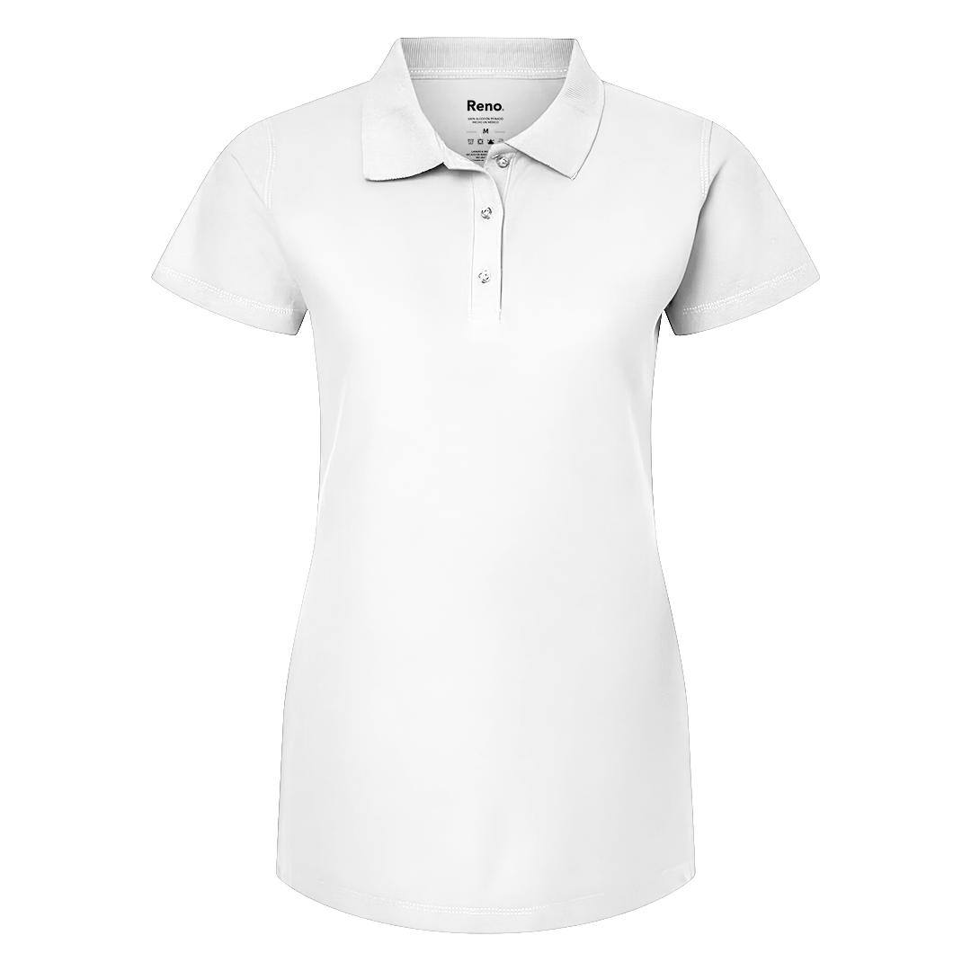 Classic Femme Polo White front