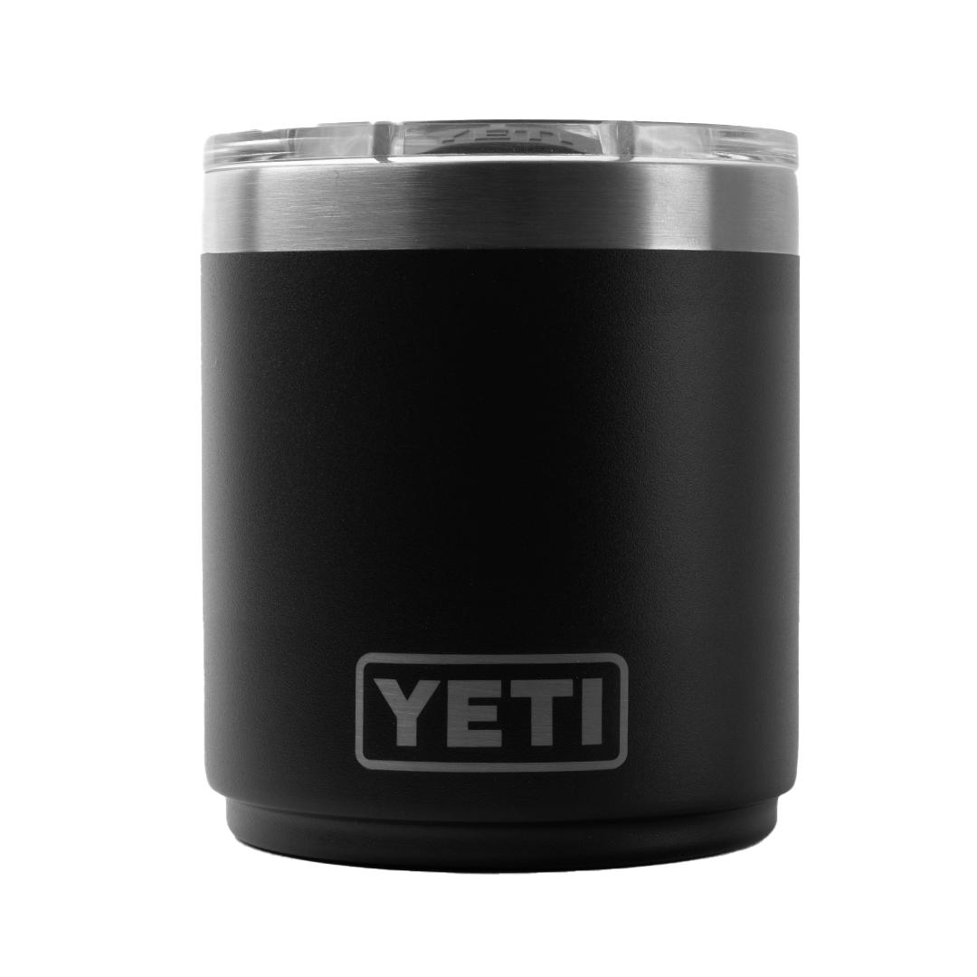 Lowball 10 Oz YETI Glass Black front