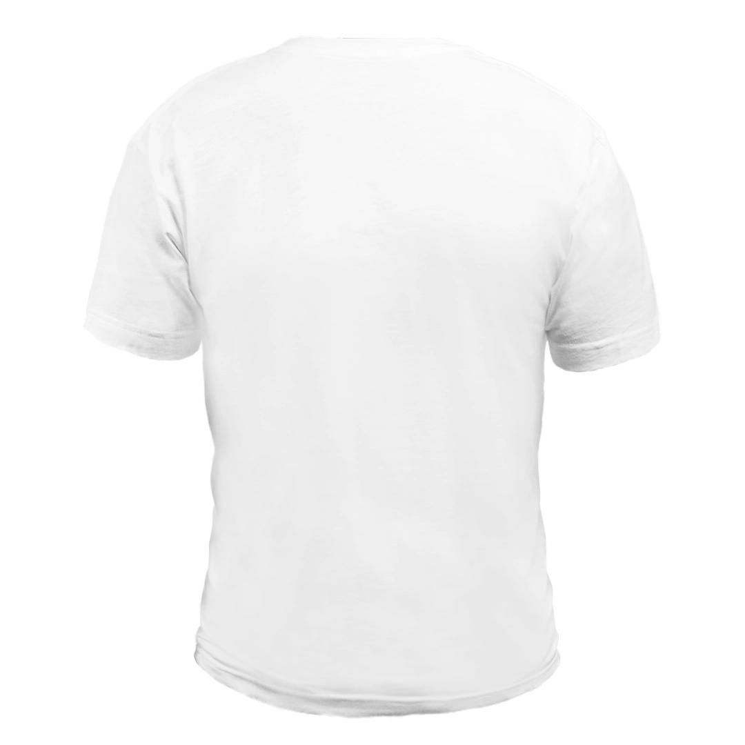  Round Neck Men's T-shirt White miniatura 2