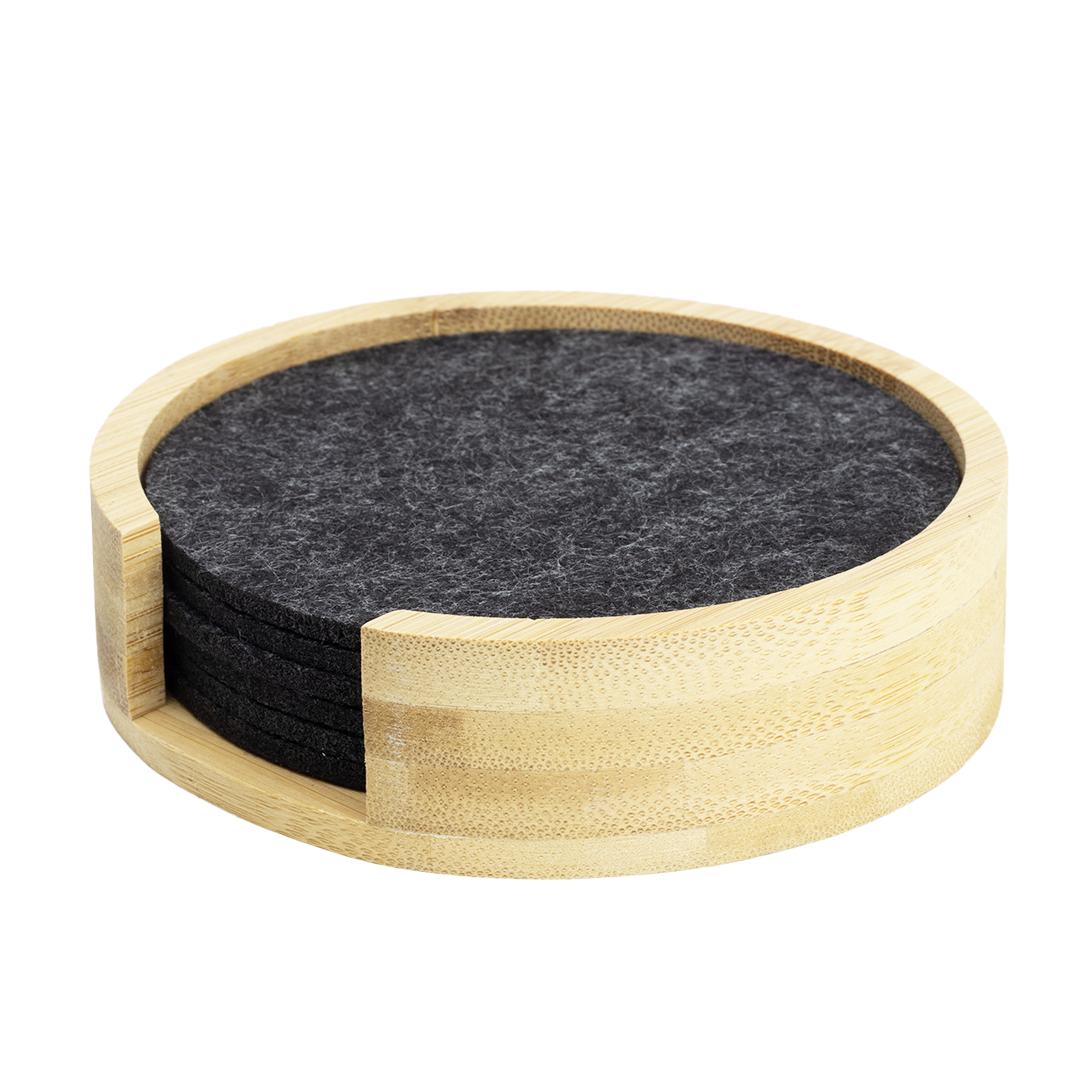 Mats Coaster Set Wood front