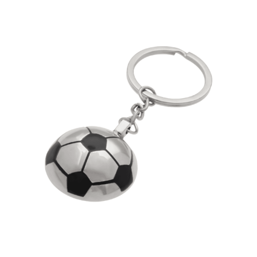  Soccer Keychain Silver Frente