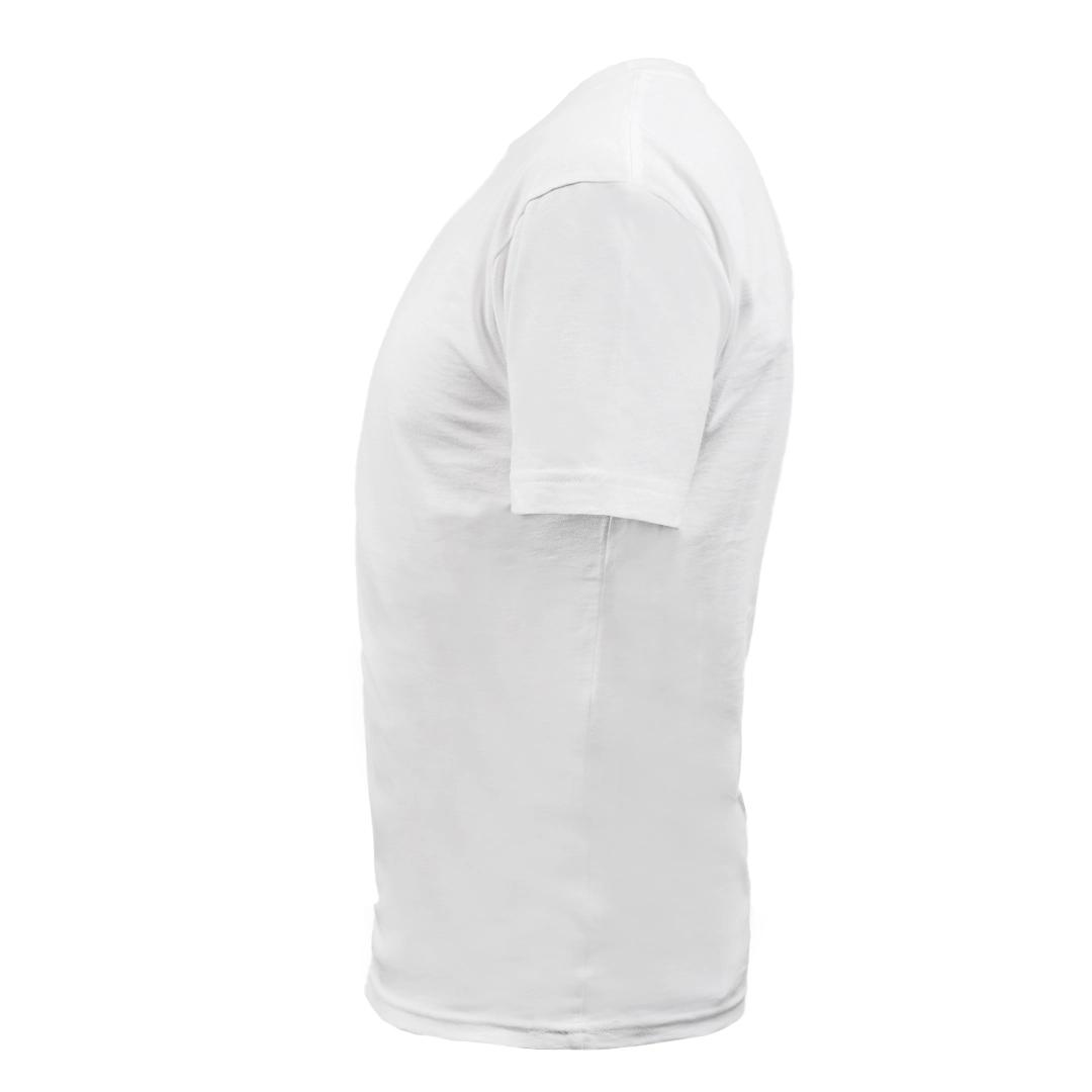  Round Neck Men's T-shirt White miniatura 3