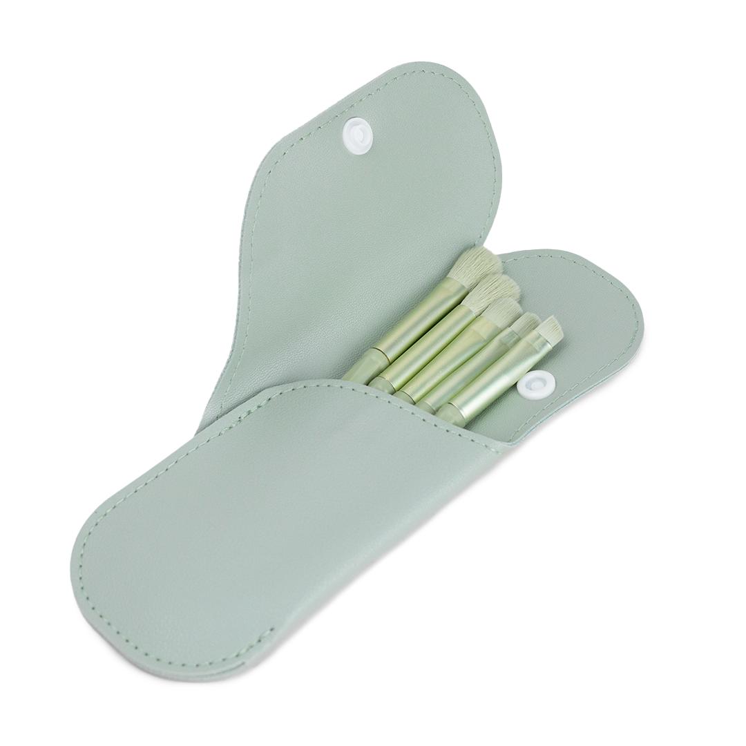 Mare Makeup brush Set Light Green front