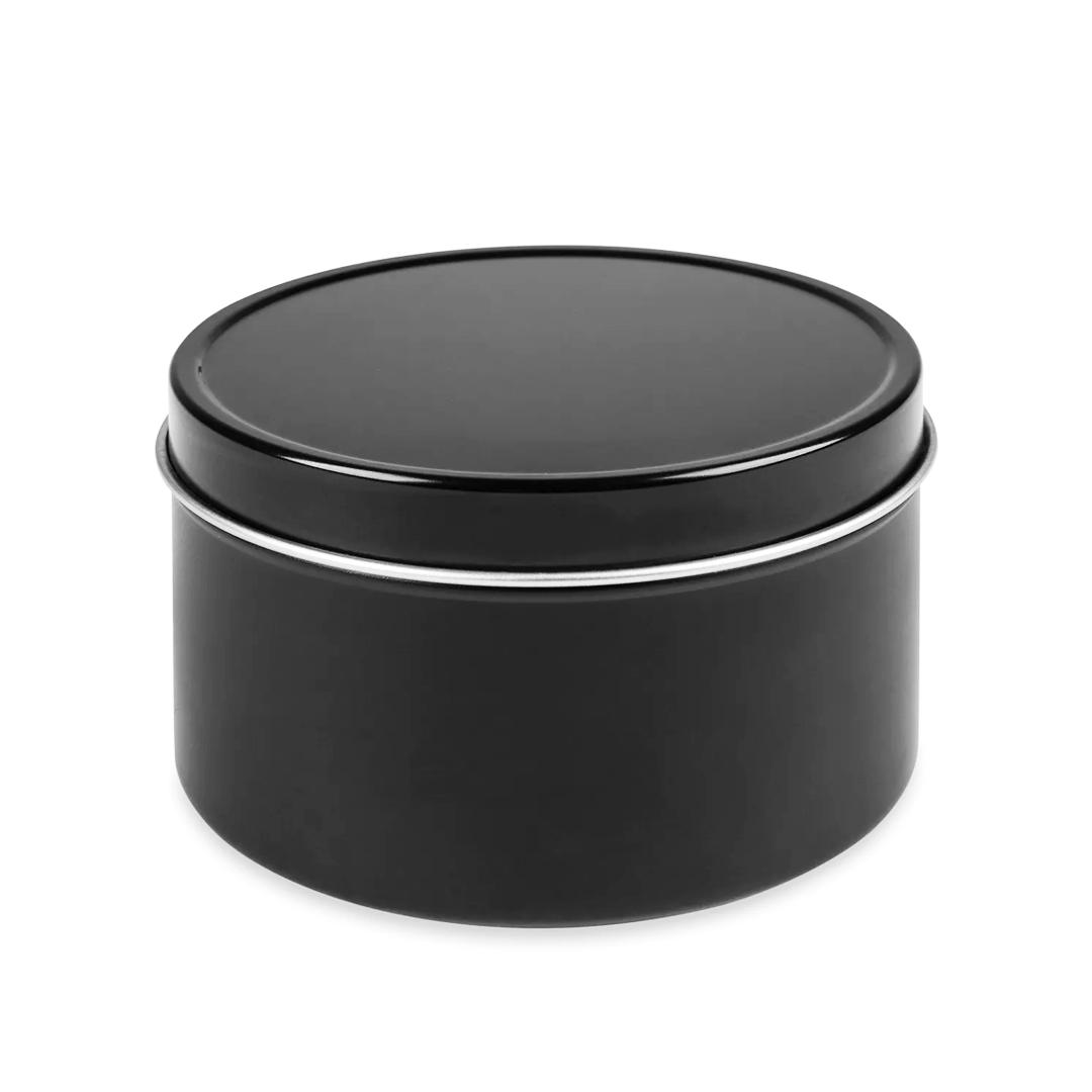Metal Tin 8 oz Black Frente