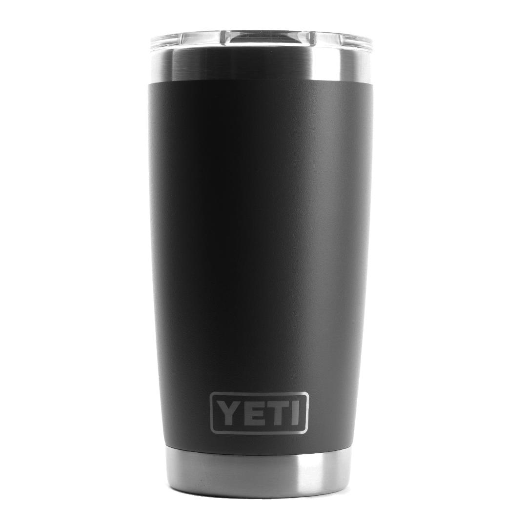Rambler 20 Oz YETI Black front