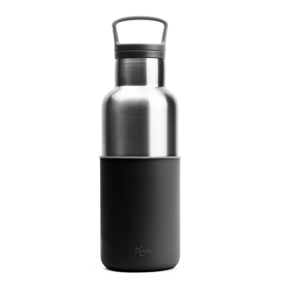 Dual Thermos Grey front
