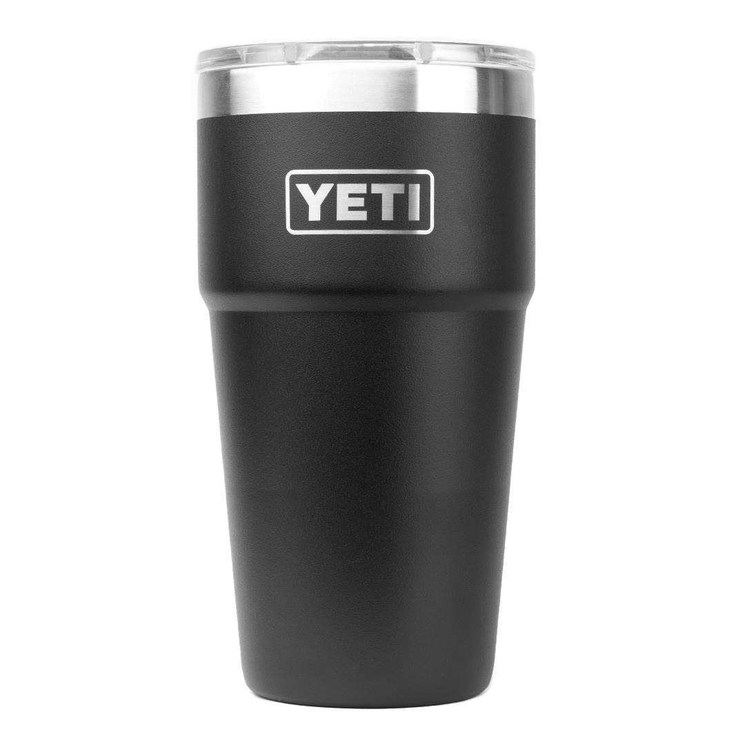 Rambler 16 Oz YETI Black front