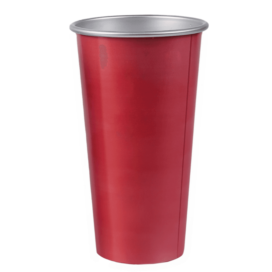 Vaso Crom Rojo 