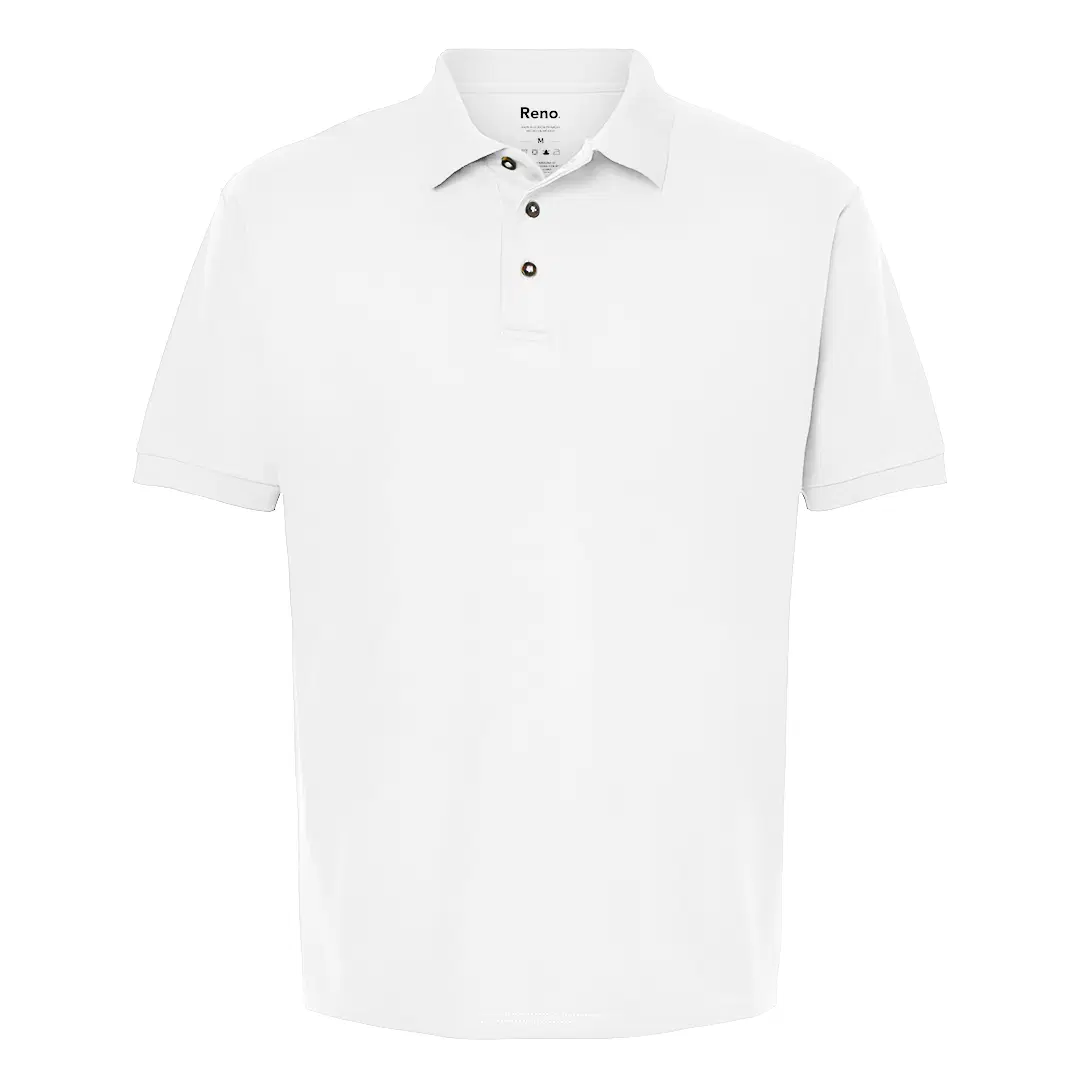  Men's polo White front