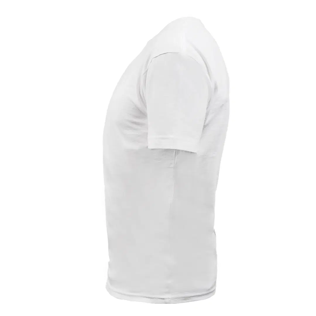  Round Neck Men's T-shirt White miniatura 3