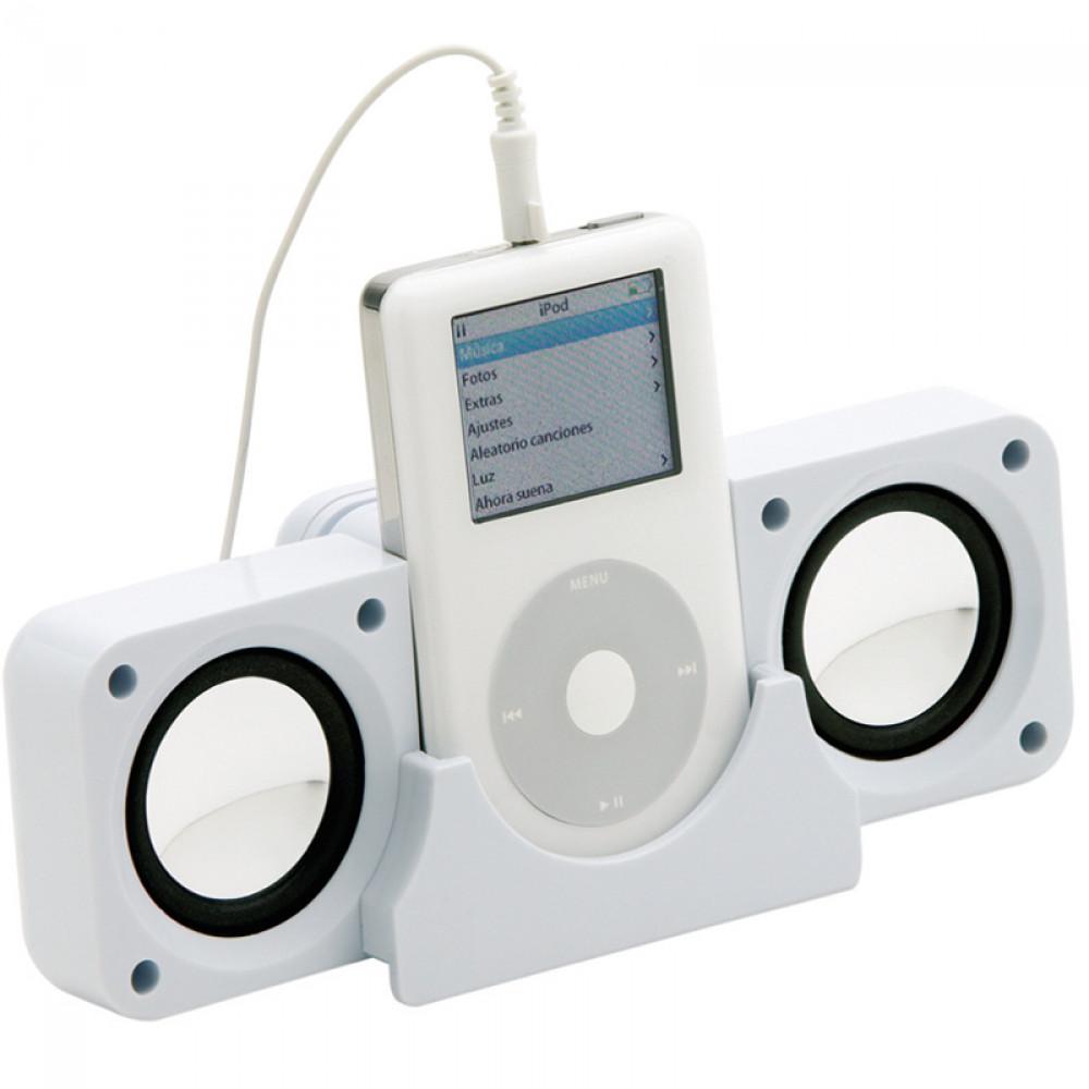 Parlantes mp3 y ipod BLANCO miniatura 3