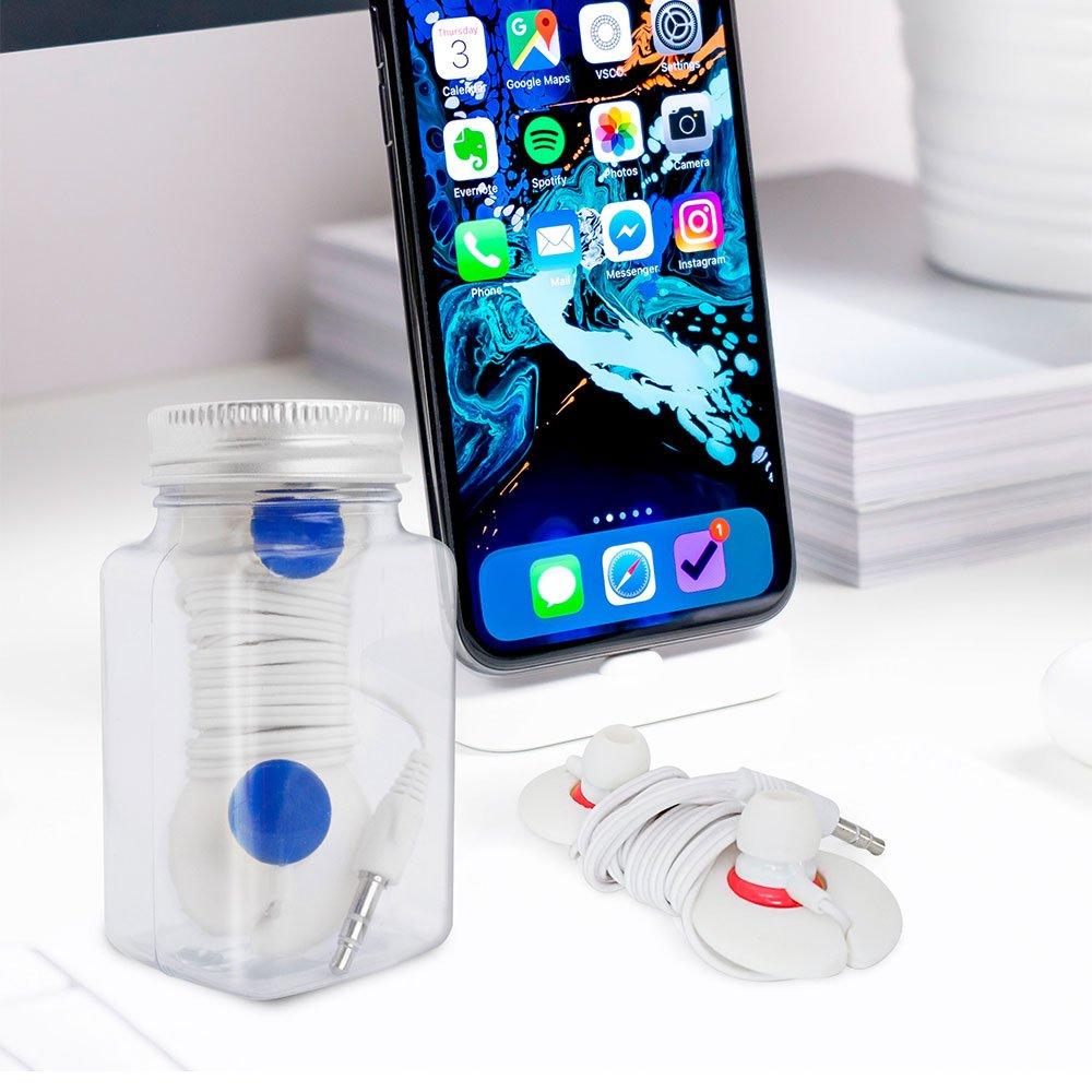 Set audifonos colors AZUL Y BLANCO miniatura 4