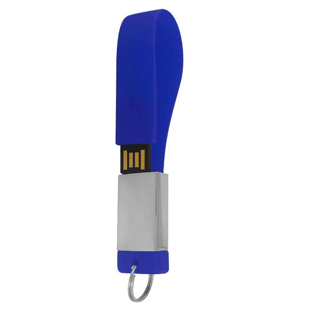 Memoria usb llavero AZUL miniatura 2