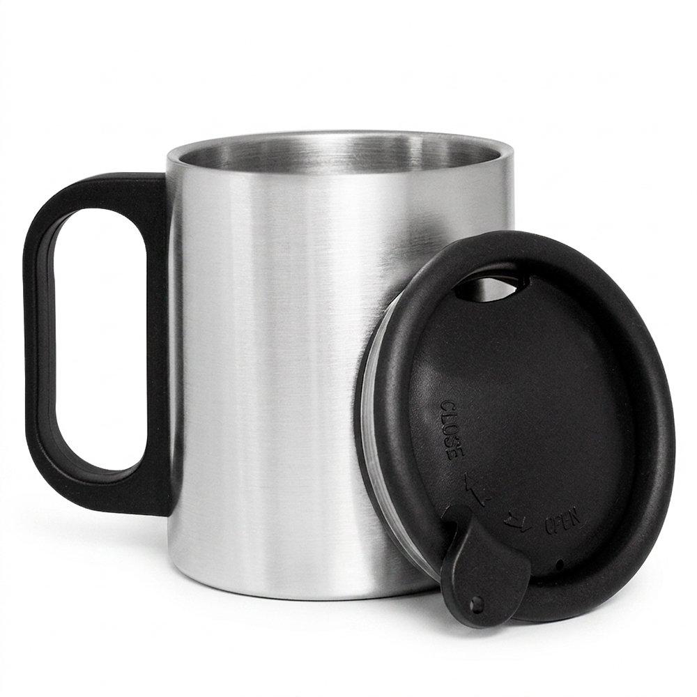 Mug inox NEGRO front