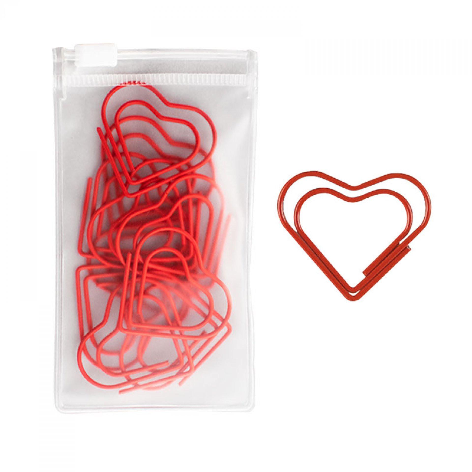Set de ganchos shape corazon ROJO front