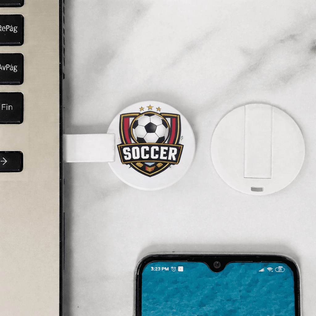 Memoria usb moneda BLANCO miniatura 4