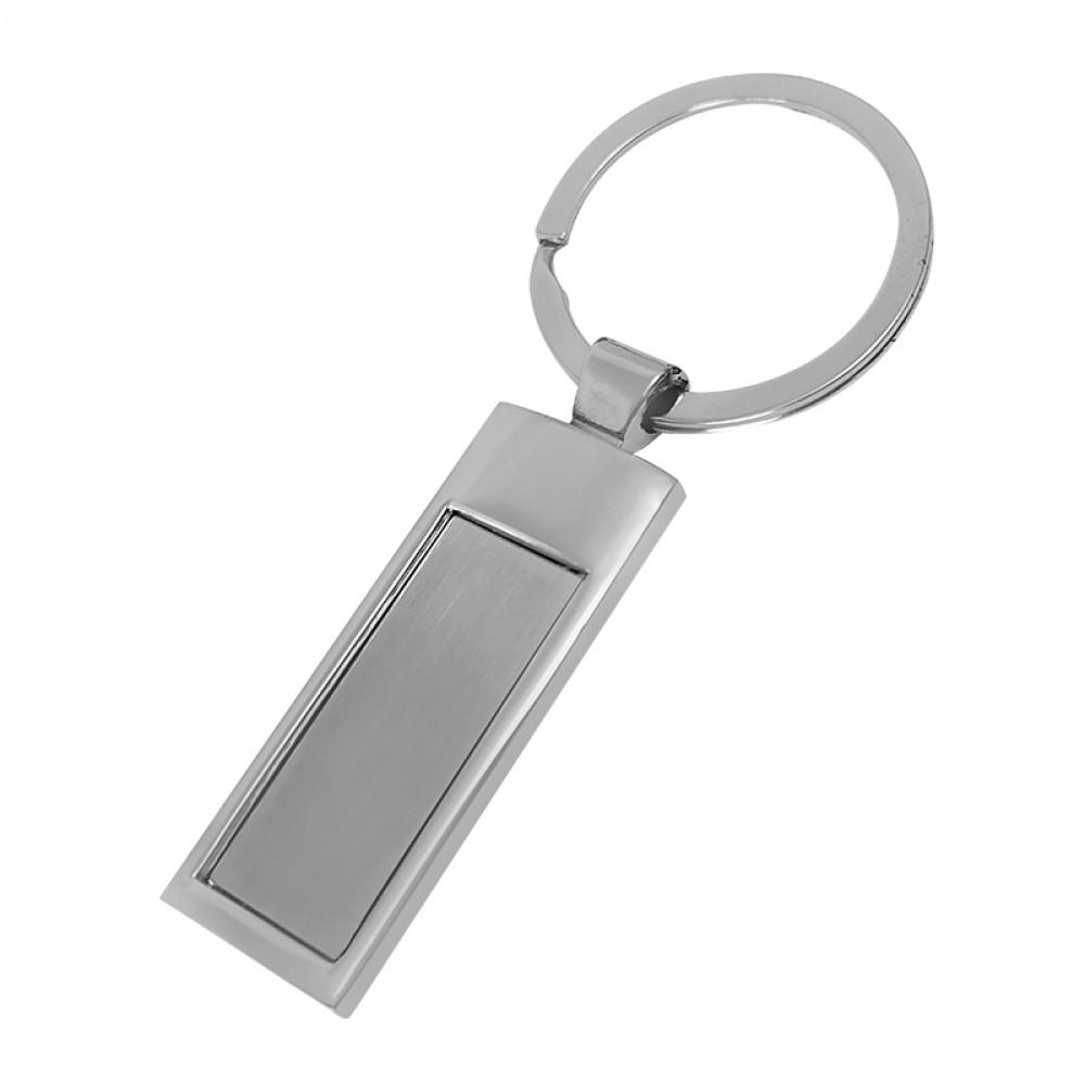 Llavero ejecutivo rectangular no 2 PLATA miniatura 3