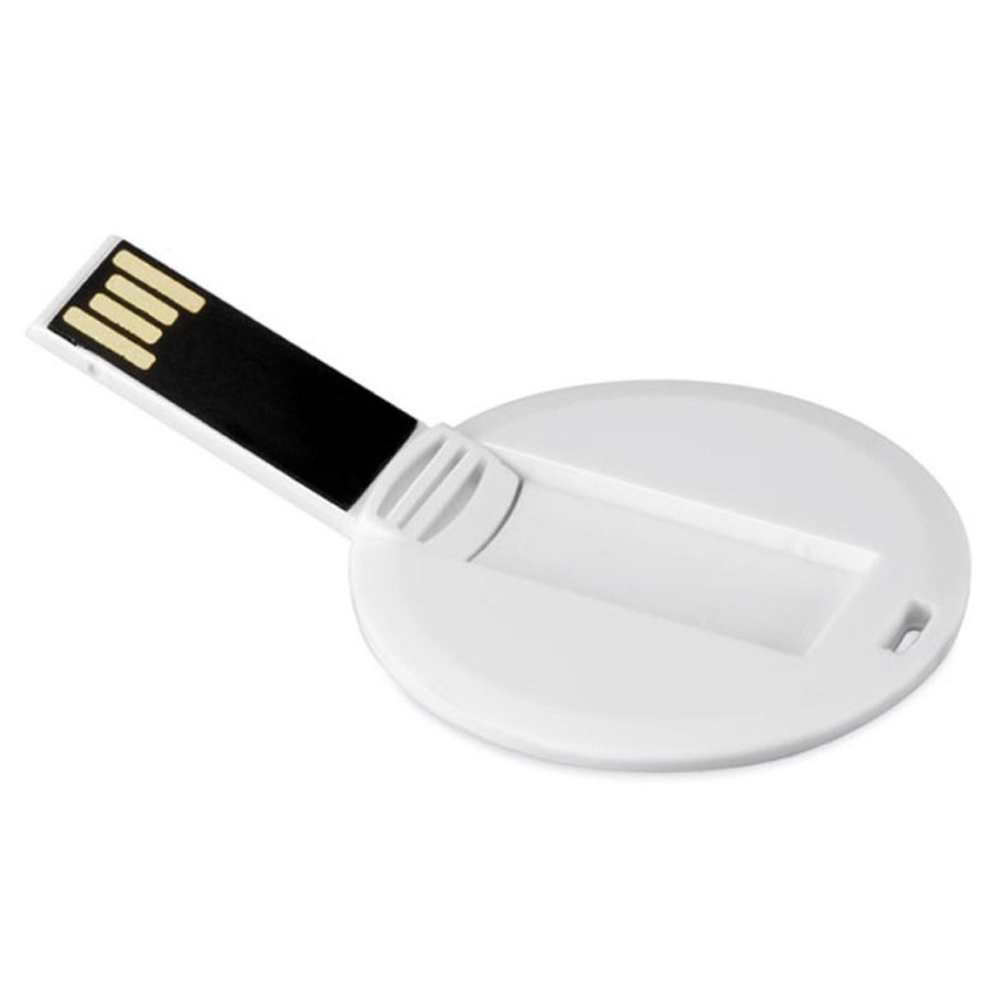 Memoria usb moneda BLANCO front
