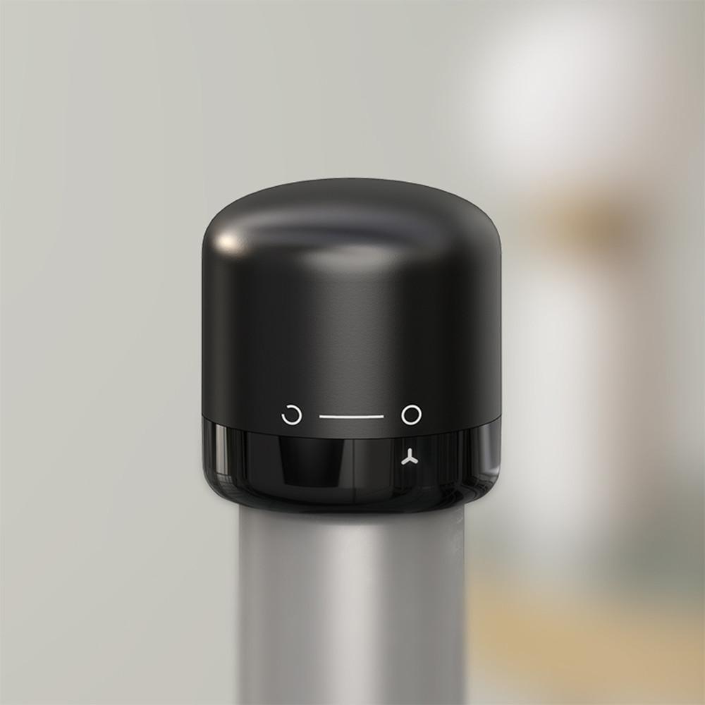 Tapón de vino merlot NEGRO miniatura 4