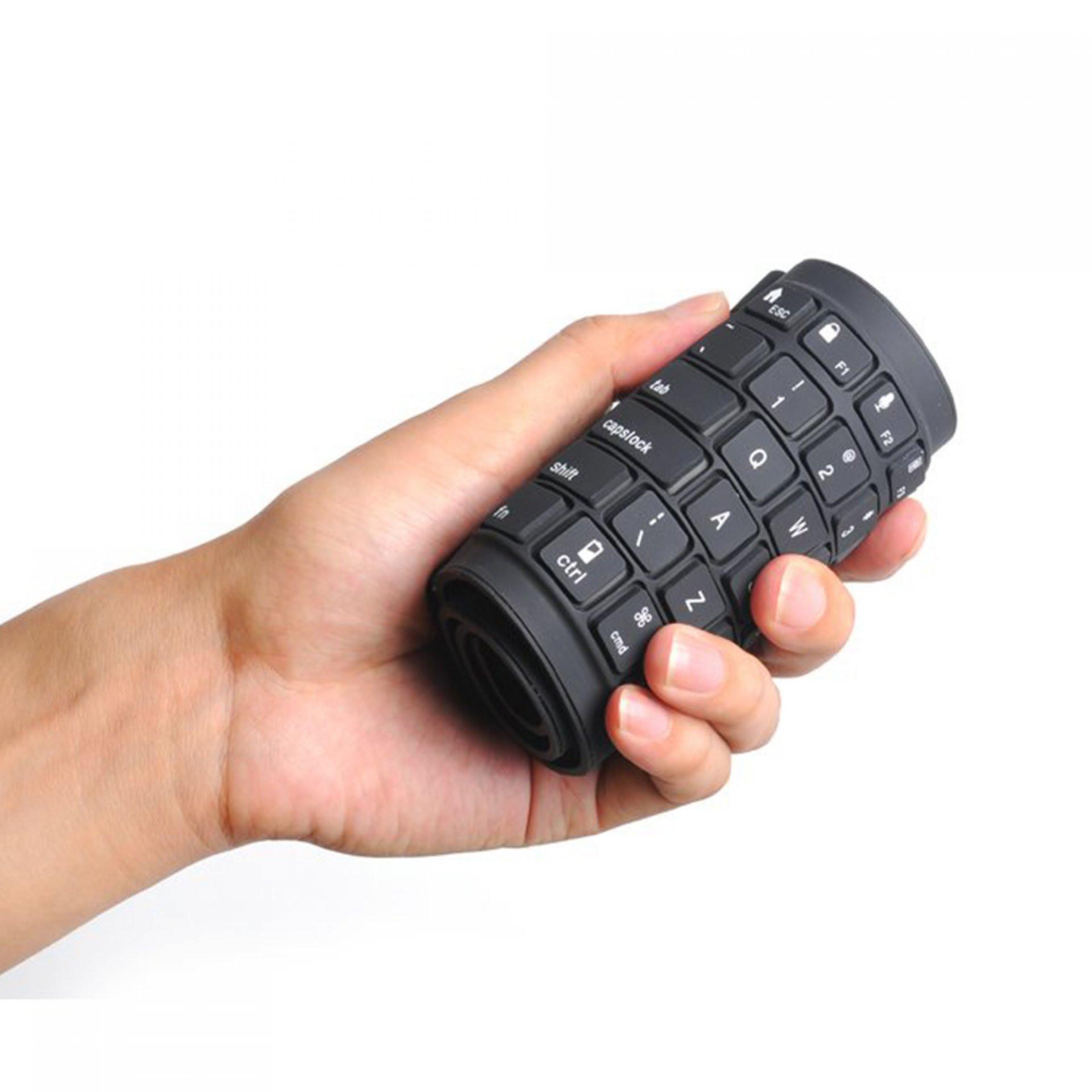 Teclado usb bluetooth NEGRO front