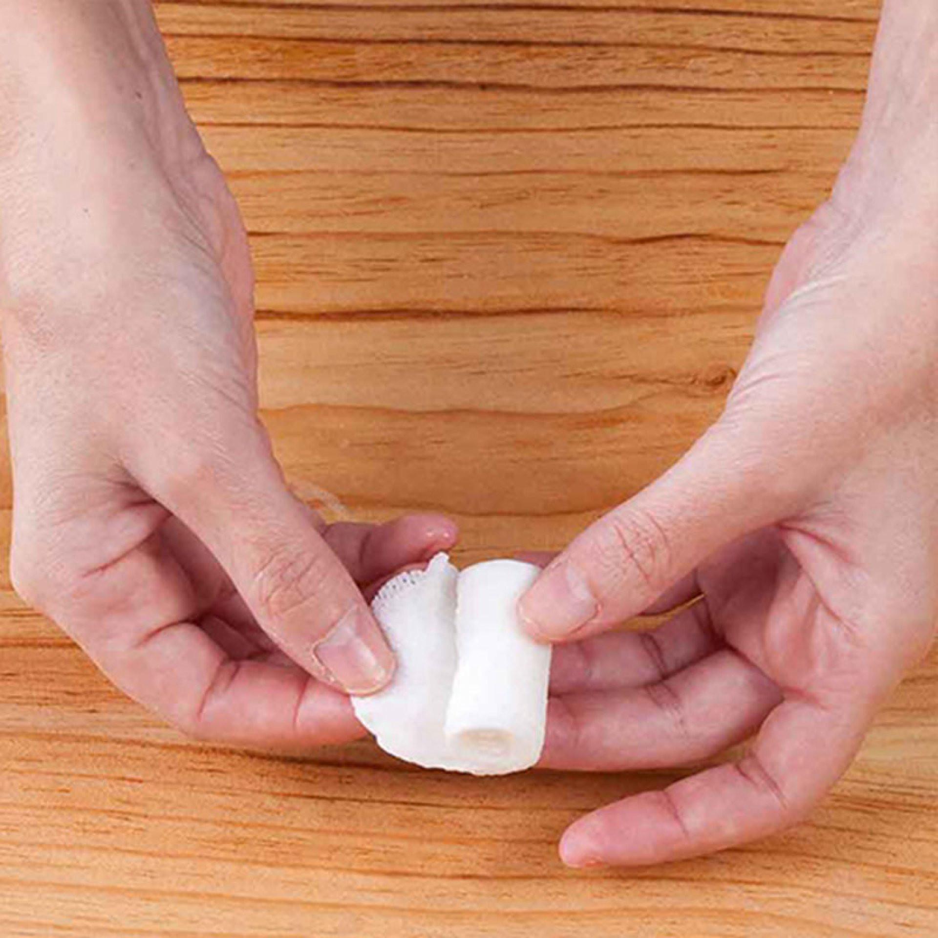 Toalla comprimida x 10 BLANCA miniatura 2