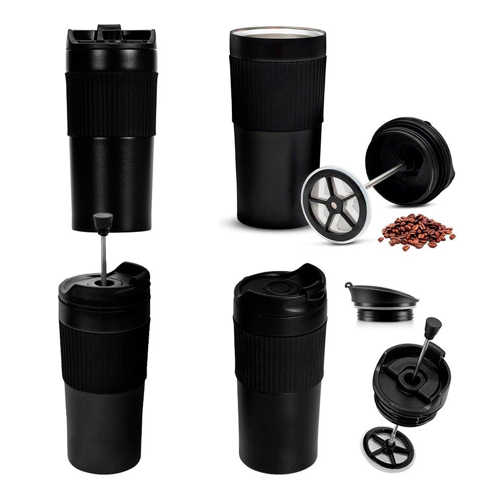 Mug press 400 ml Negro miniatura 3