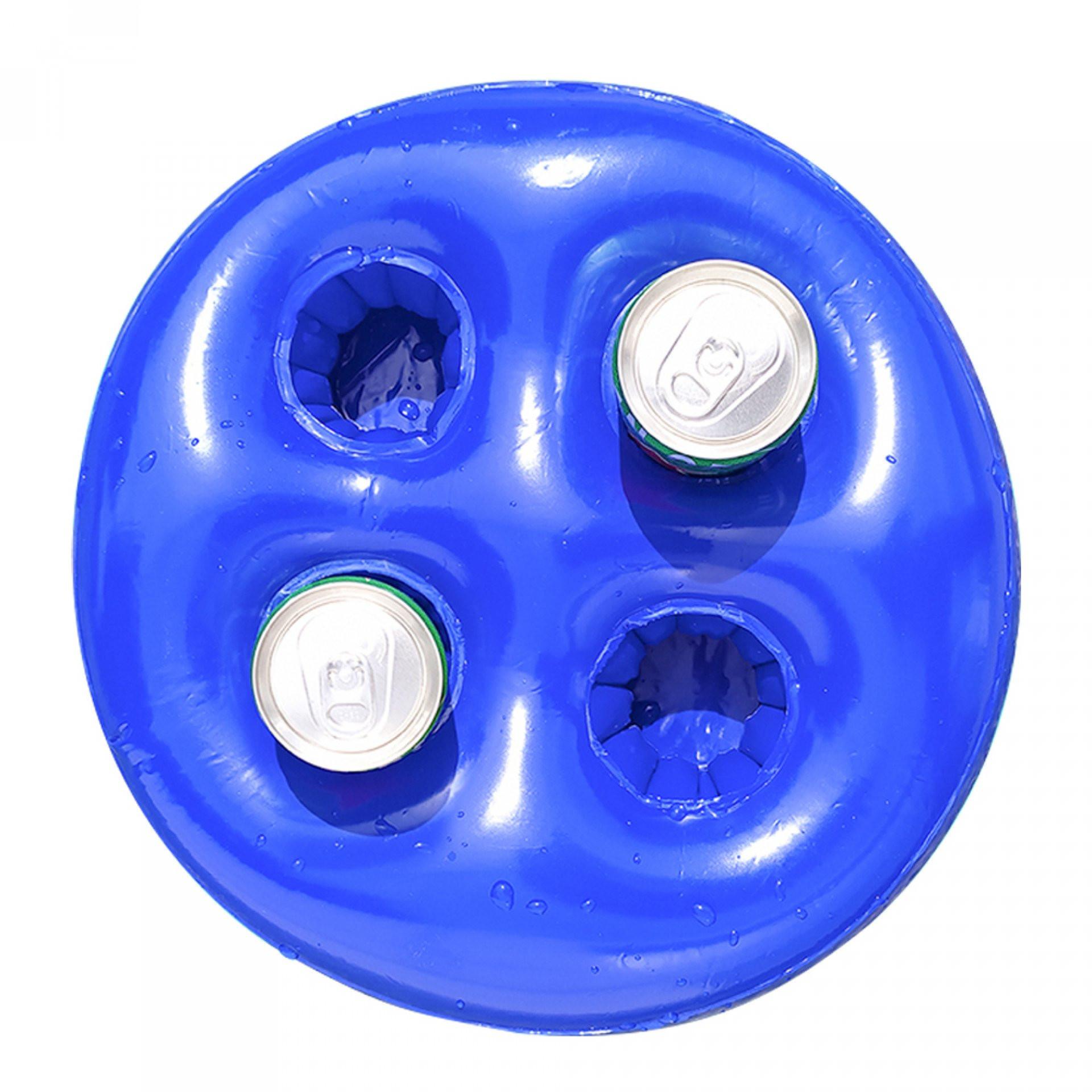 Porta latas float AZUL front
