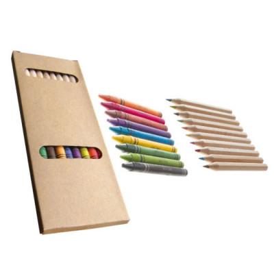 Set de colores y crayolas CAF… CLARO front