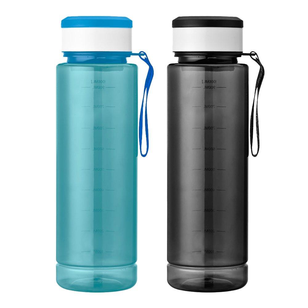 Botella titan 1 litro AZUL front