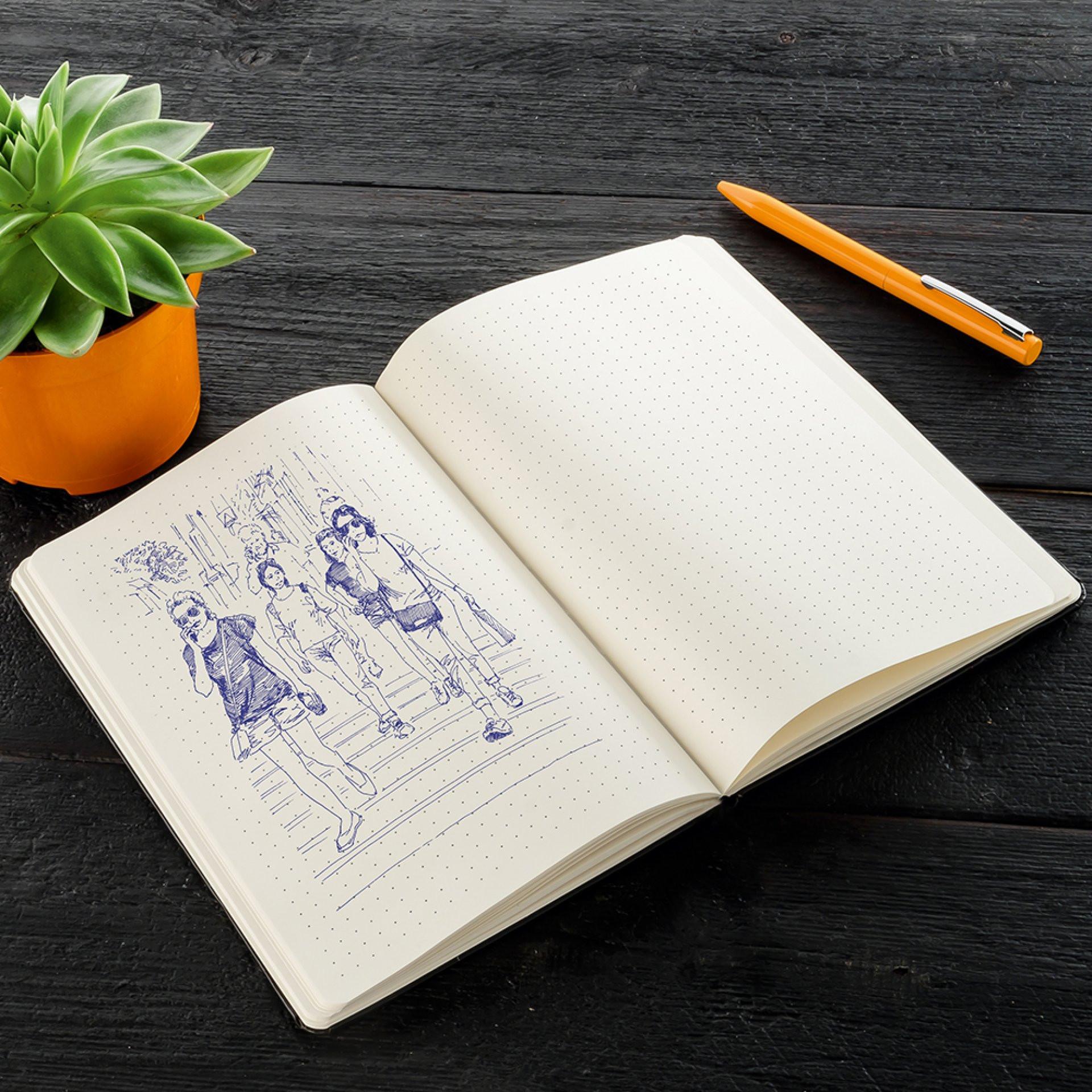 Agenda dot cuadricula AZUL front
