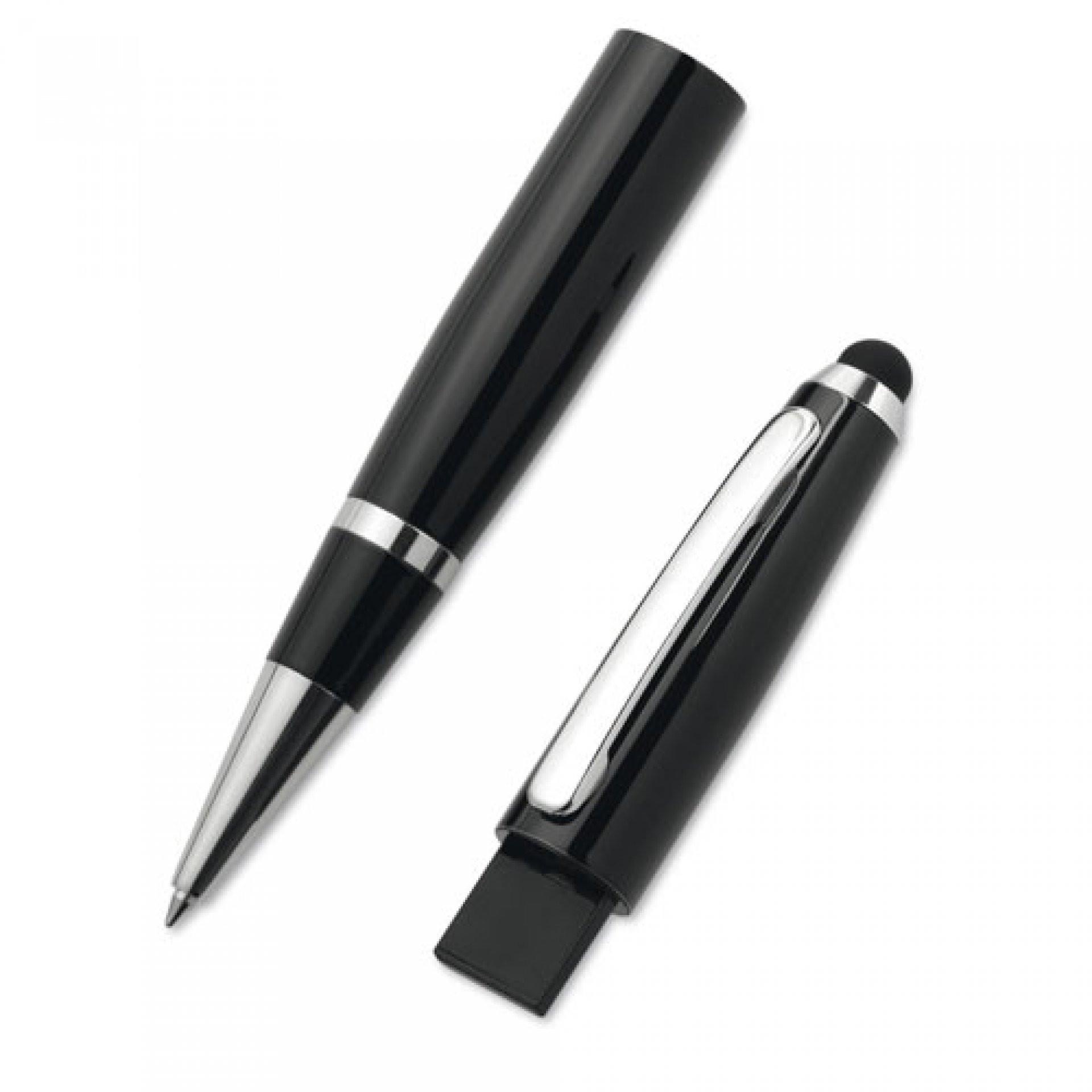 Boligrafo usb NEGRO front