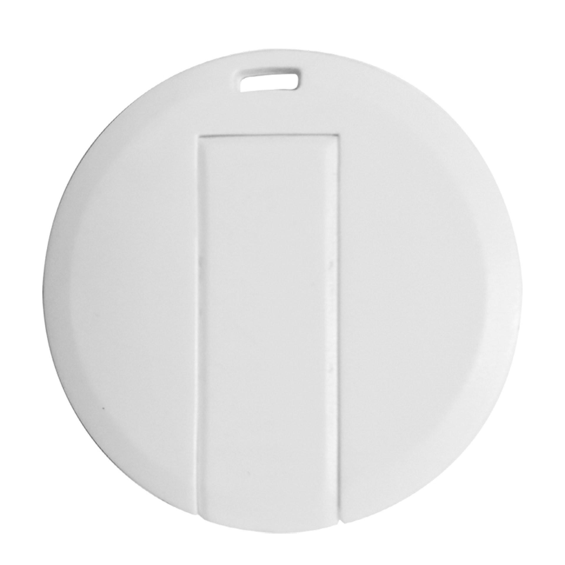 Memoria usb moneda BLANCO miniatura 2