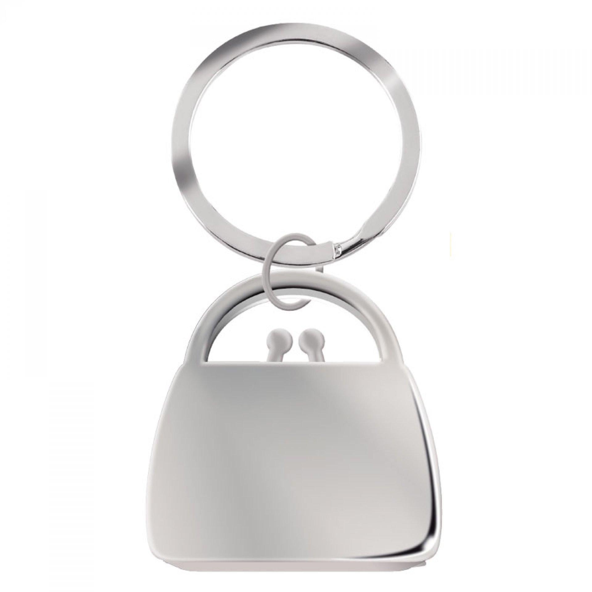 Llavero bolso PLATA front