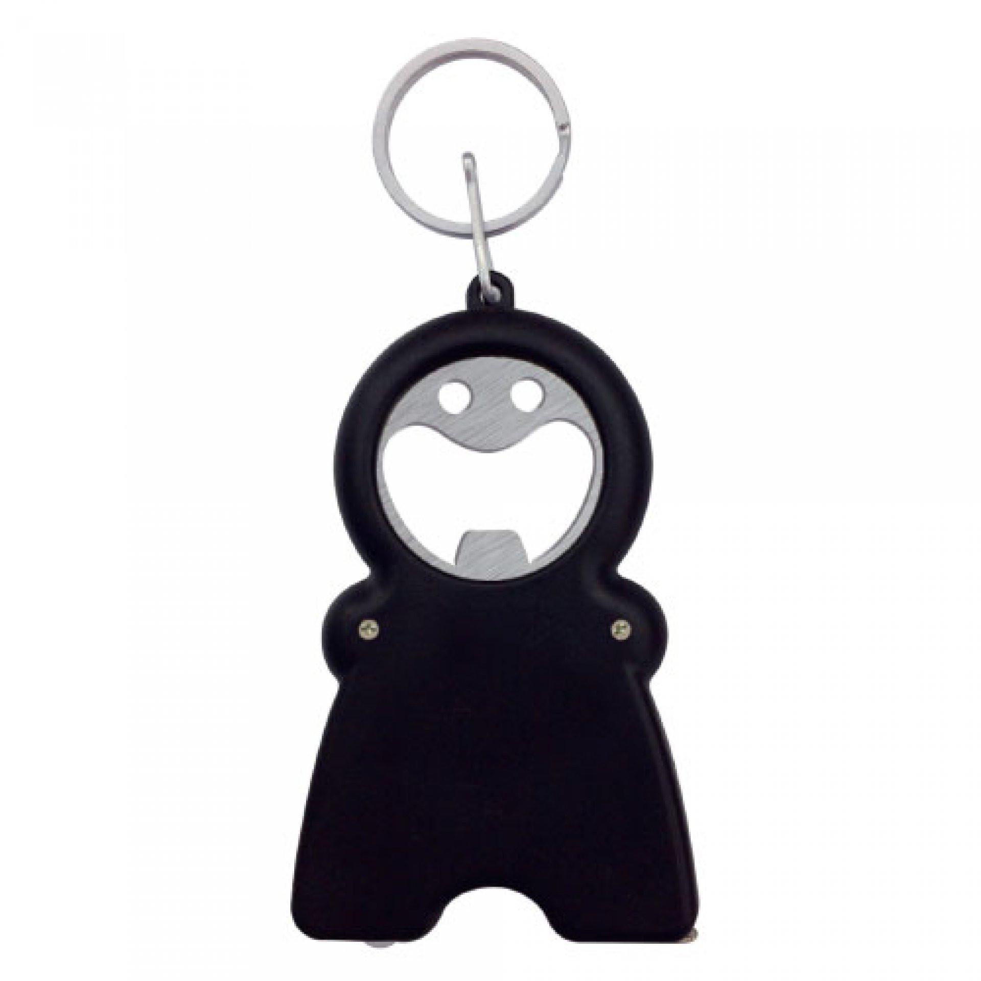 Llavero destapador metro smile NEGRO front