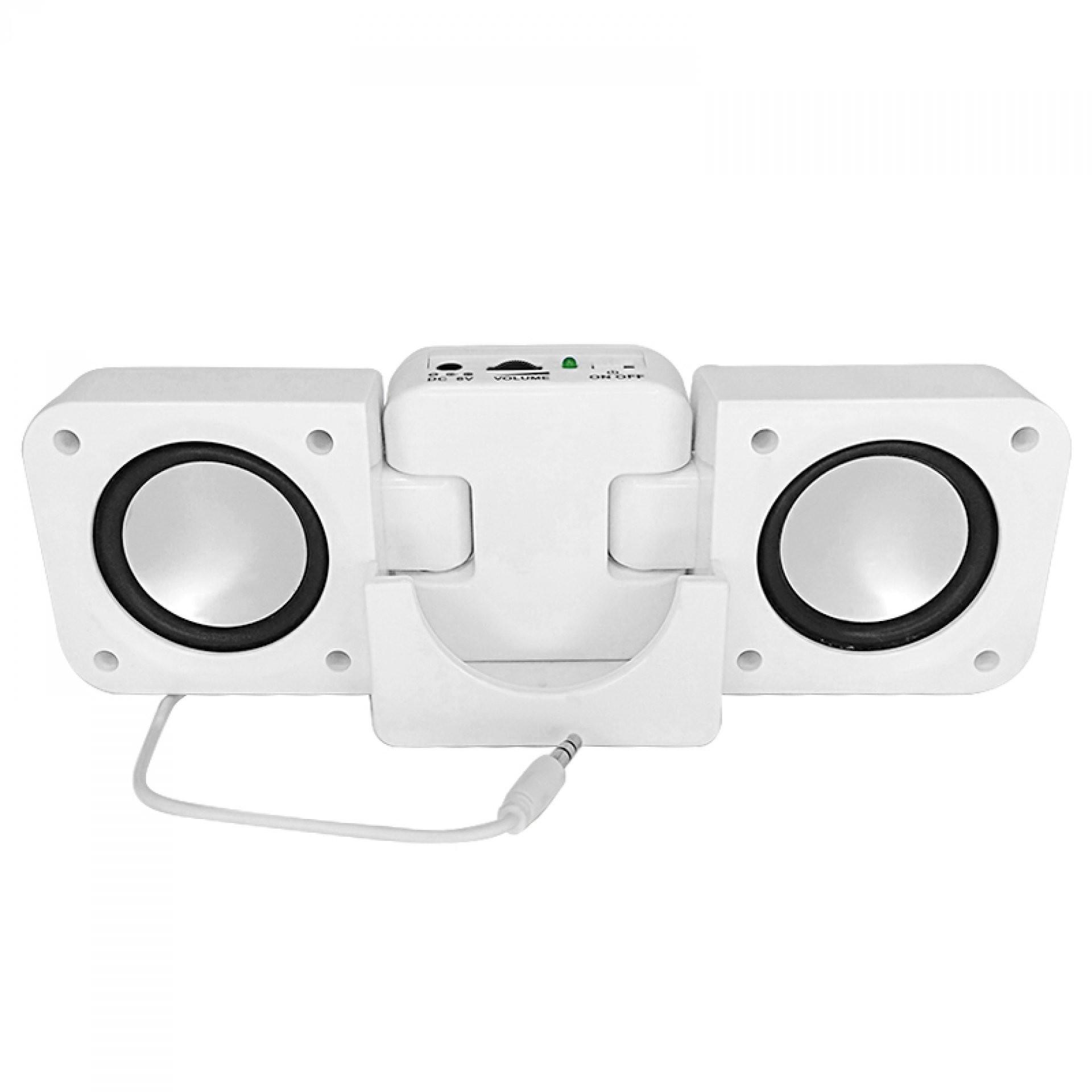 Parlantes mp3 y ipod BLANCO front