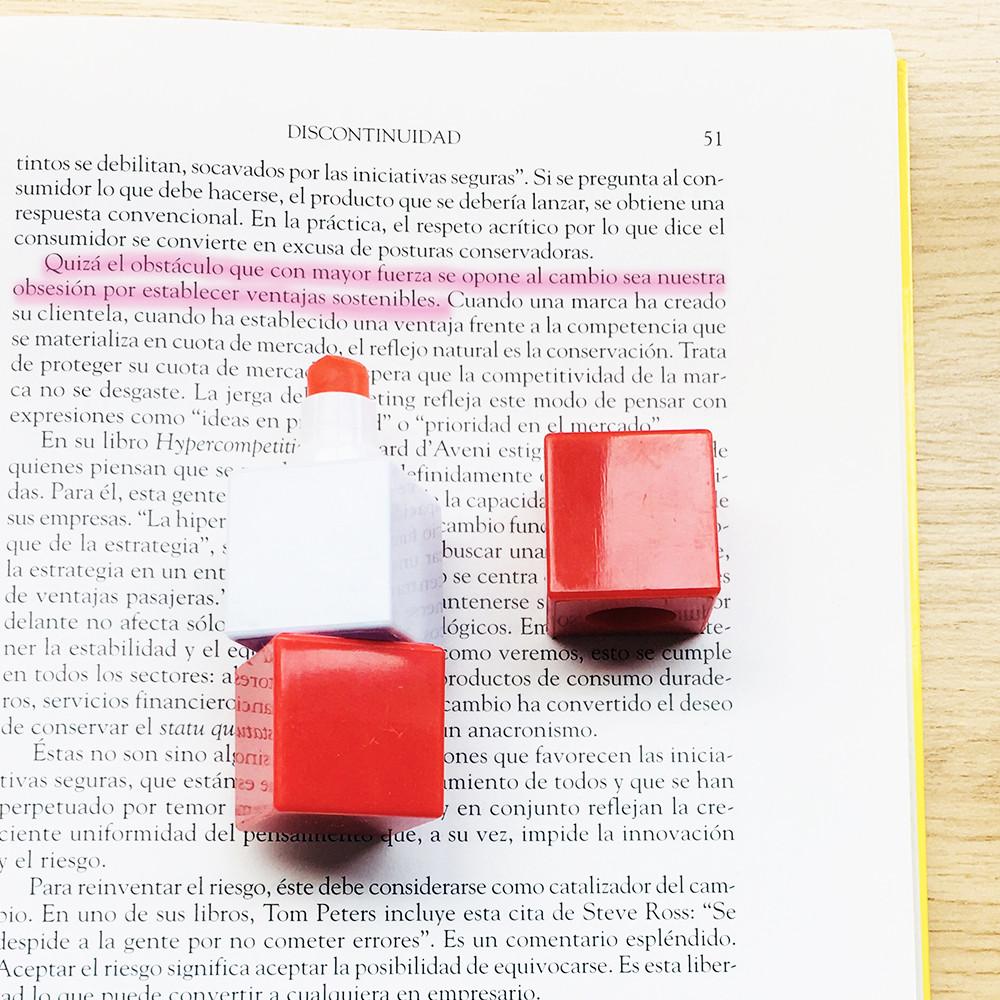 Resaltador rubik AZUL miniatura 3