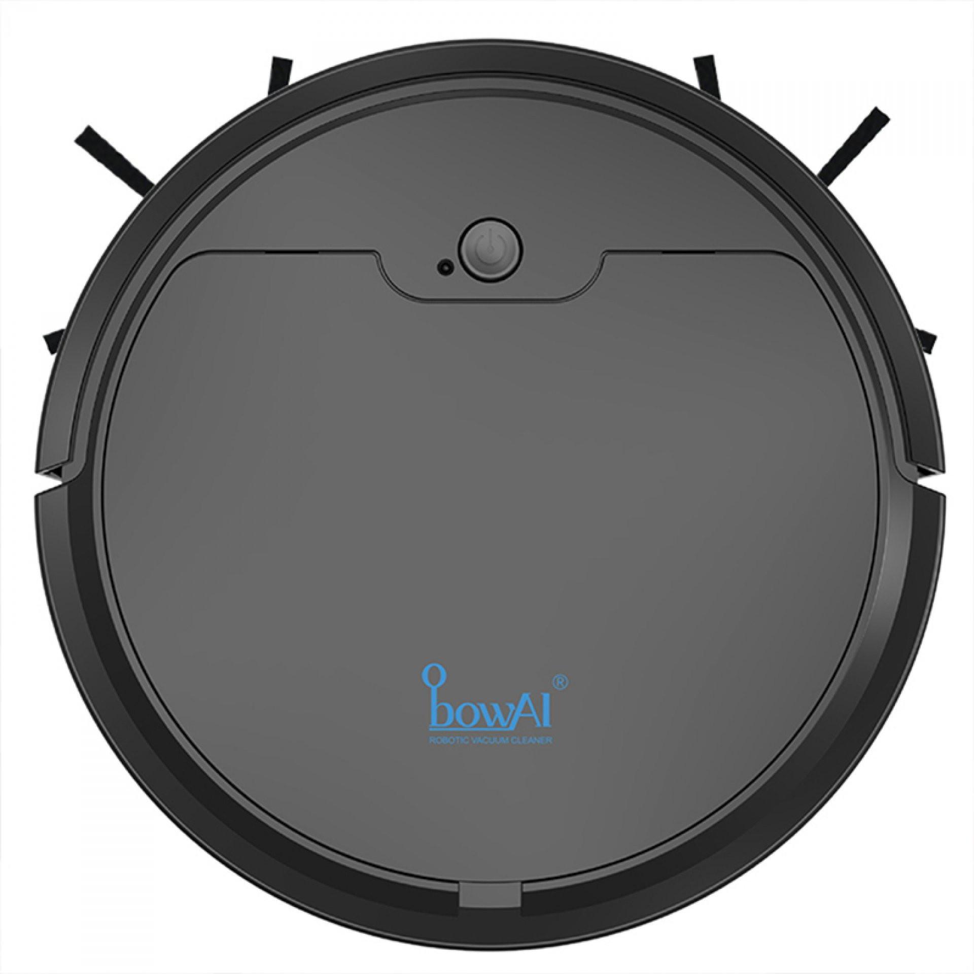 Aspiradora robot NEGRO front