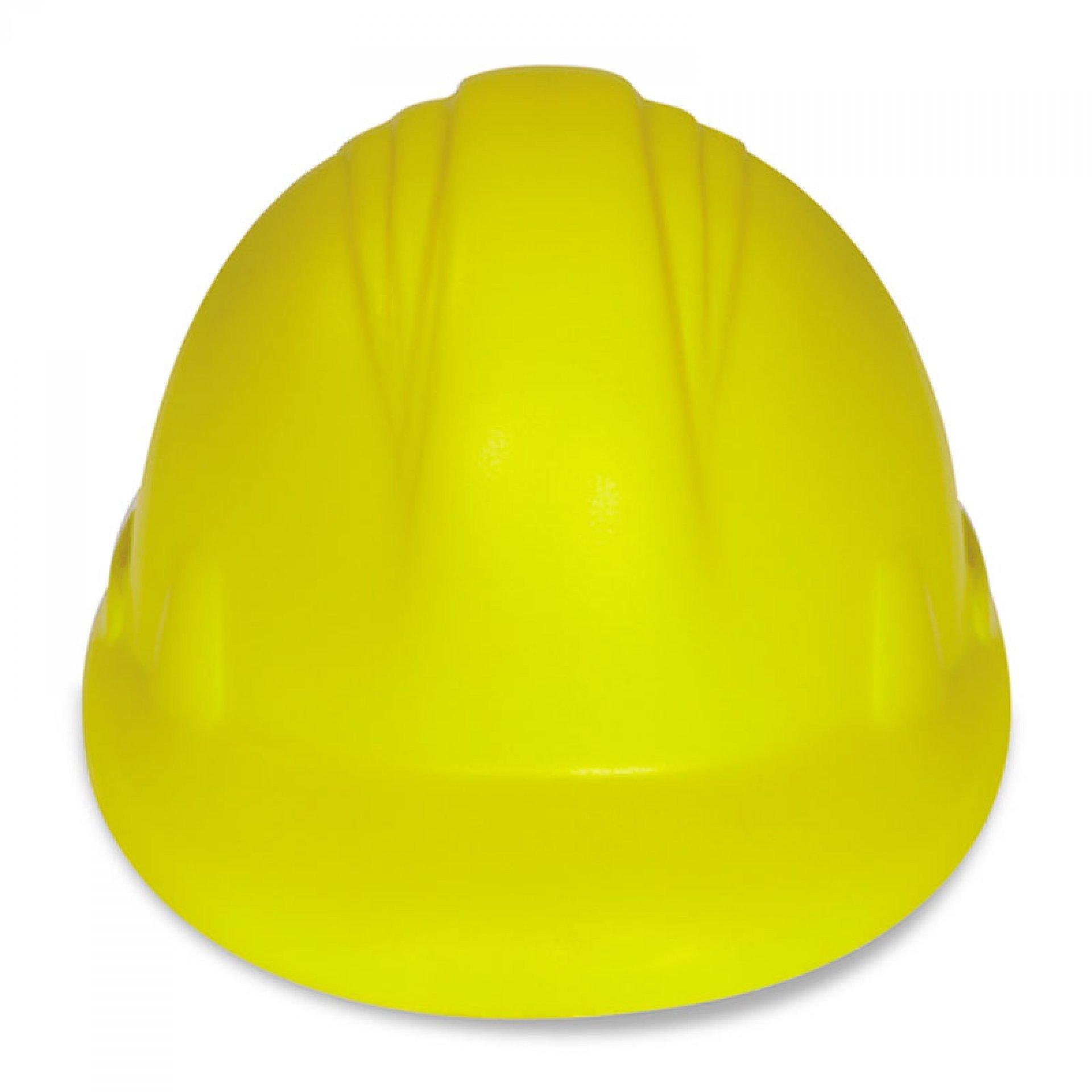 Casco antiestress AMARILLO front