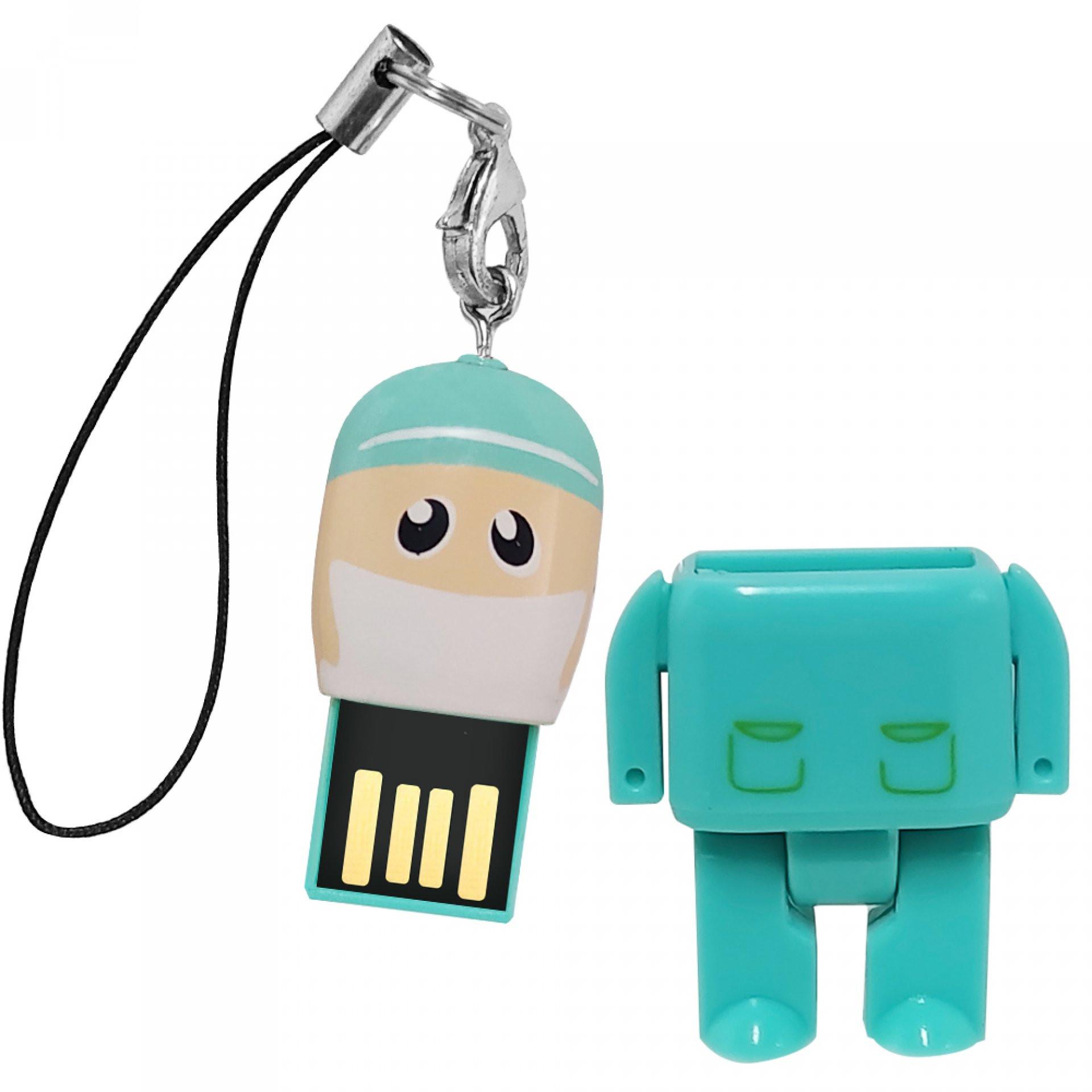 Muñeco usb cirujano VERDE front
