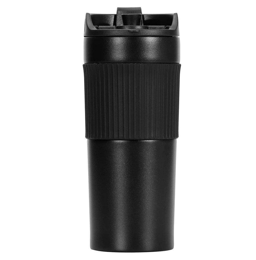 Mug press 400 ml Negro front
