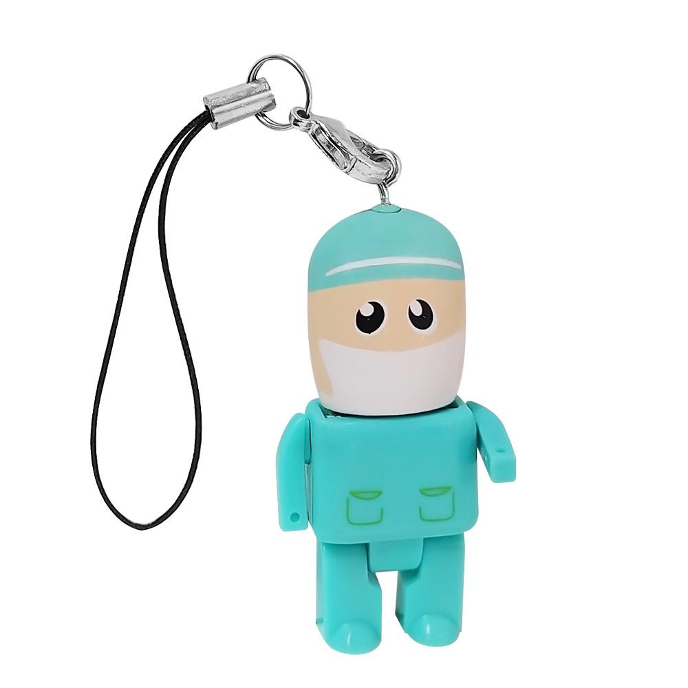 Muñeco usb cirujano VERDE miniatura 2