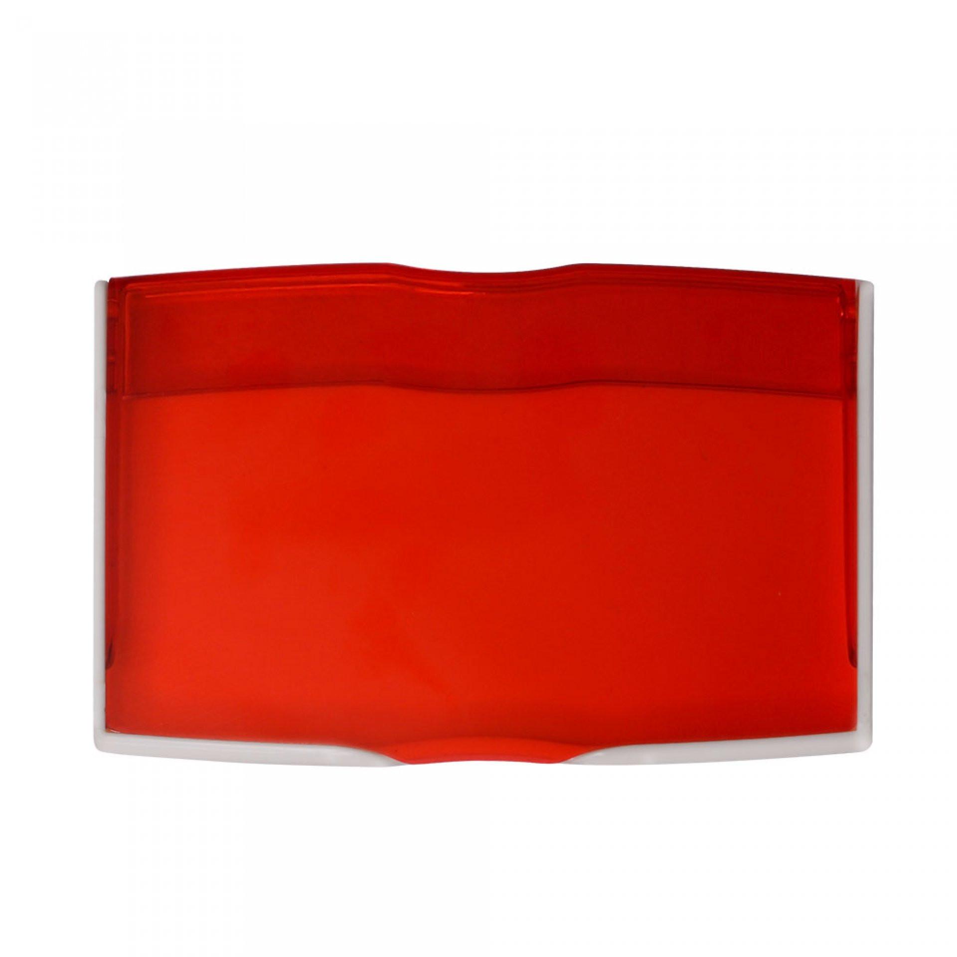Porta tarjetas frost ROJO front