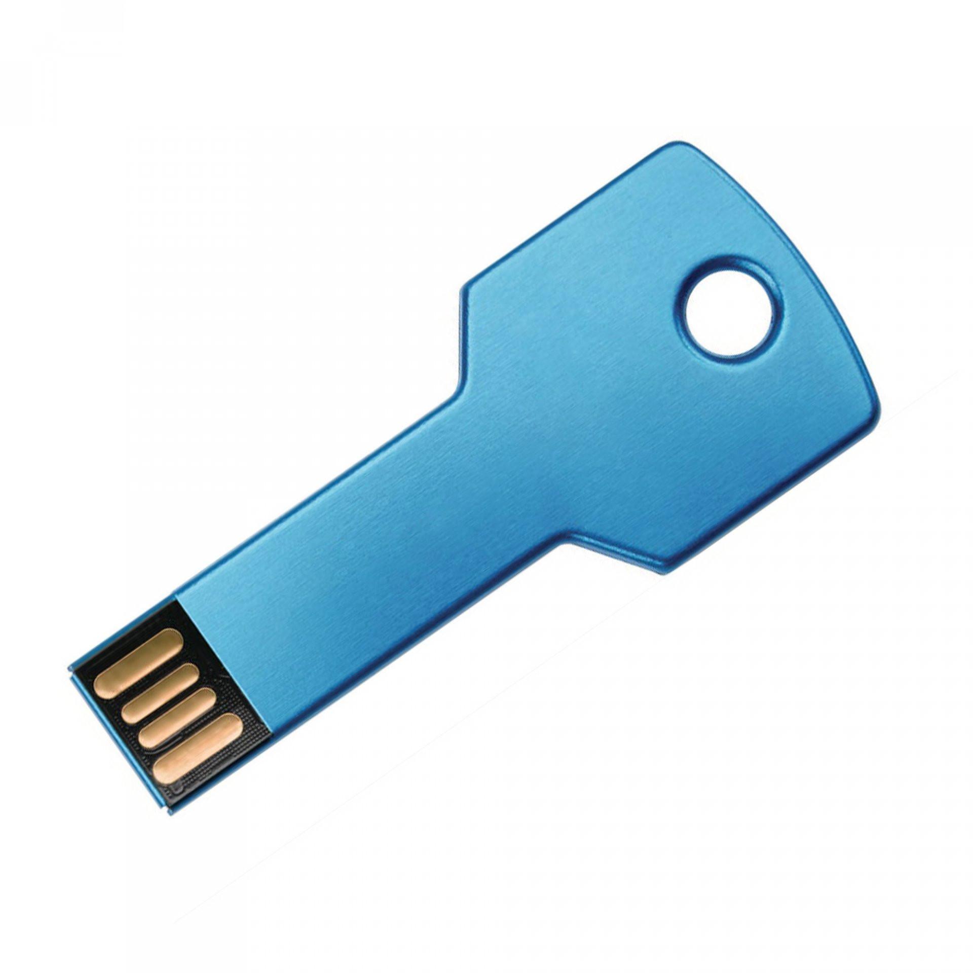 Memoria usb llave AZUL front