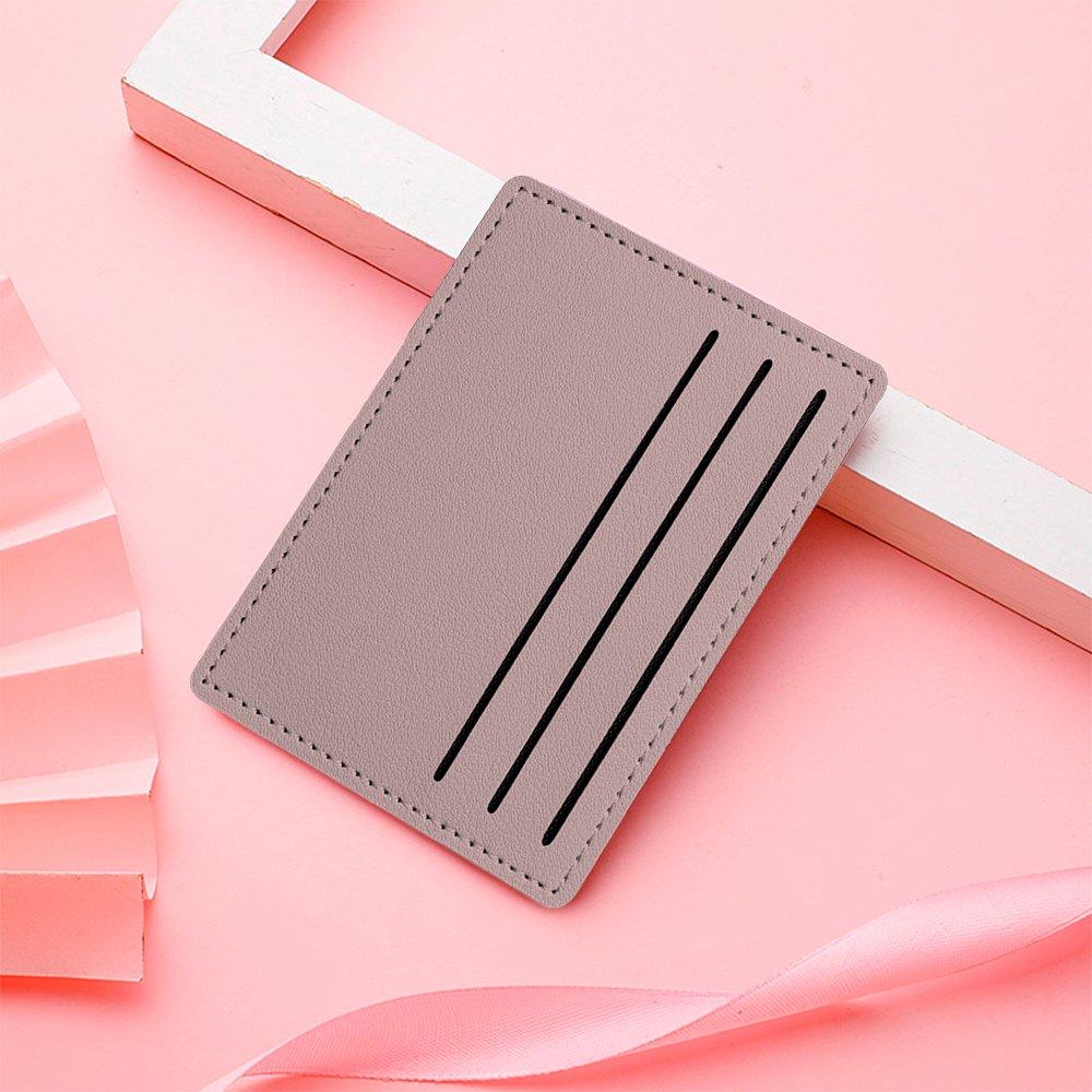 Billetera minimal MORADO front